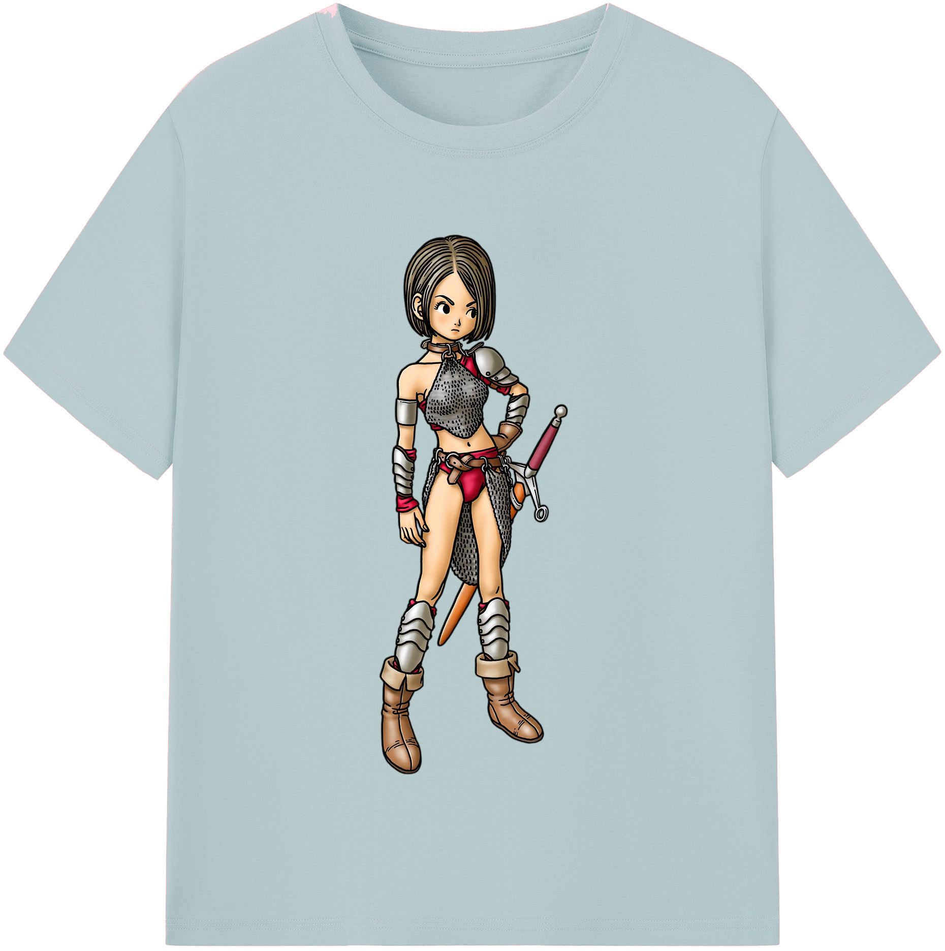 （画像用） ドラゴンクエスト Doragon Kuesuto Dragon Quest 綿100％半袖Tシャツ（フロントプリント）